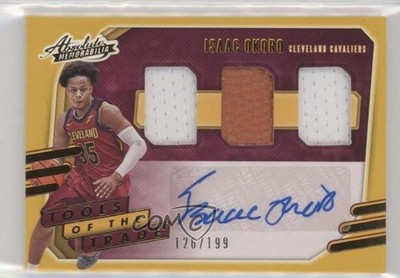 2020 Panini Absolute Memorabilia Level 1 126/199 Isaac Okoro Rookie Auto RC v9t