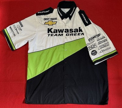 ウェア Grailed VINTAGE MOTOCROSS TEAM CHEVY TRUCKS KAWASAKI MECHANICS SHIRT SZL