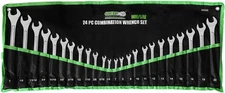 24 pc All-Purpose Master Combination Wrench Set MM/SAE - Metric 7mm to 22mm