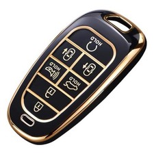 Montague for Hyundai Key Fob Cover, Premium TPU Key Case shell for Size A-black