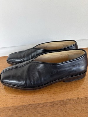 LEMAIRE Black Leather Square Toe Men's Dress Loafers Slip On | eBay