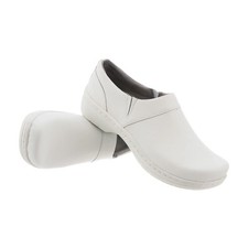 KLOGS MISSION White Smooth Sz 7 M Professional Work Shoe Clog Slip Resistant