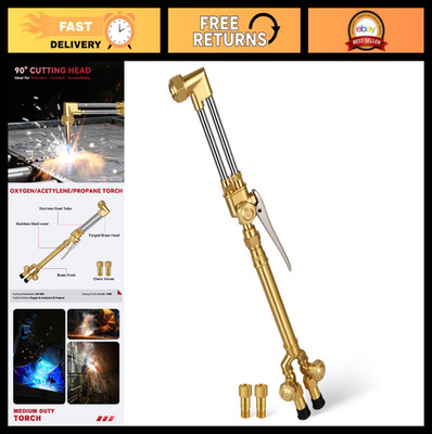 V-Type Cutting Torch Kit - CA1350 Attachment, 100C Handle, Brass Oxy-Propane/Ace