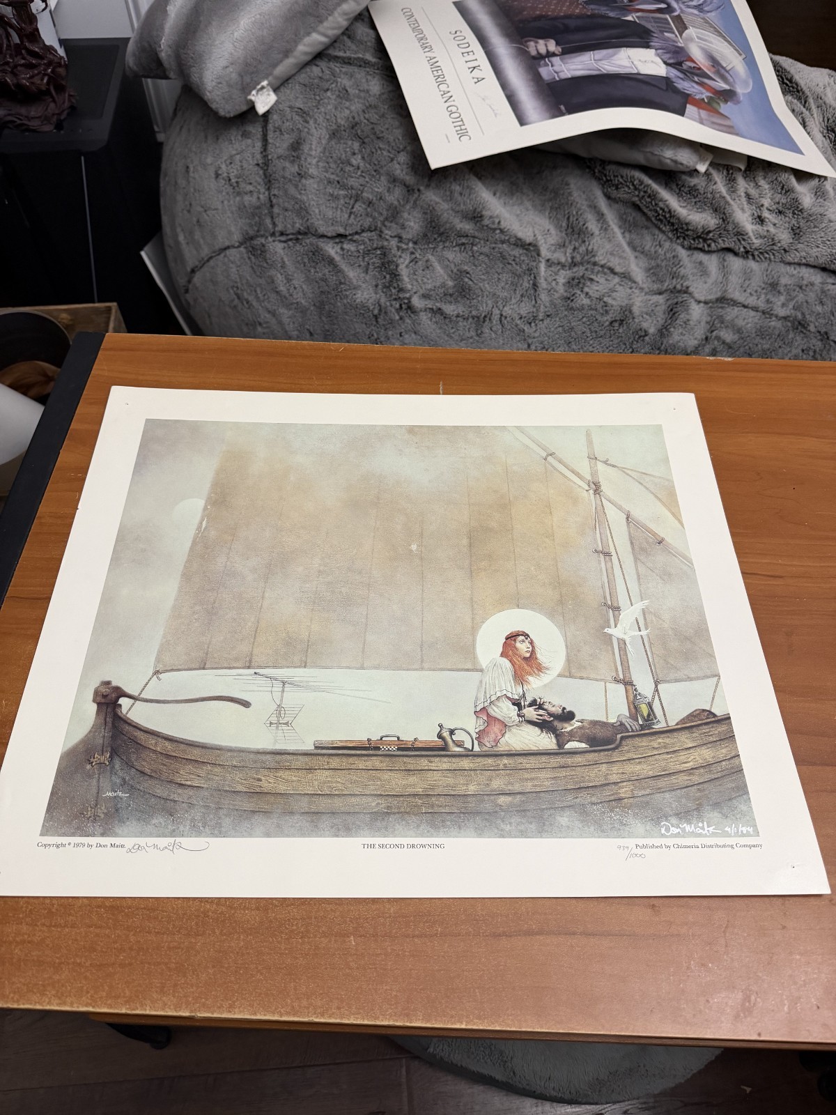 The Second Drowning by Don Maitz Signed Artist Proof 22 x 18 Poster Lithograph