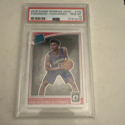 2018 Donruss Optic #162 Shai Gilgeous-Alexander Clippers RC Rookie PSA 10 