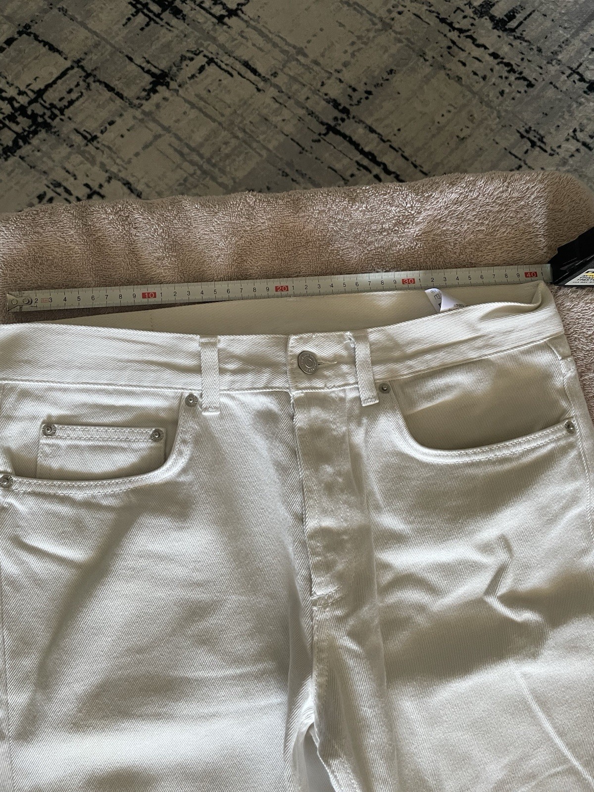 SAINT LAURENT Jean blanc Sandro Paris Taille 40 (US 30) Coupe slim