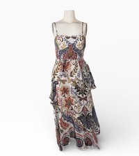 NWT Farm Rio Paisley Print Midi/Maxi Dress | XS | MSRP $974