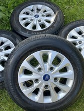 4 x GENUINE 16" FORD TRANSIT CUSTOM LIMITED SPORT ALLOYS WHEELS VAN TYRES