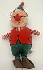 Vintage Dakin Dream Dolls Felt Ornament Christmas Elf Gnome Japan TAG