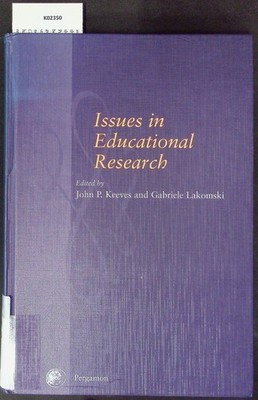 Issues in educational research. Lakomski, Gabriele: