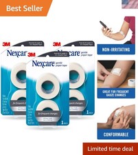 Gentle Medical Paper Tape - Hypoallergenic, Breathable, 6 Rolls - 1 In x 10 Yds