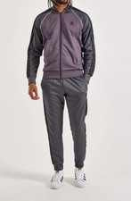 New Men  s Adidas Originals Primeblue Superstar Tracksuit Grey Size 2XL