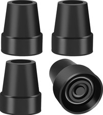 4-Pack Crutch Tips 7/8 Inch Upgrade Heavy Duty Rubber Crutch Accessories