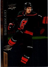 2020-21 UPPER DECK BASE SILVER FOIL SEBASTIAN AHO CAROLINA HURRICANES #283