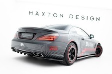 Maxton Design Diffusor Heckansatz passend f&uuml;r Mercedes SL 63 AMG R231 schwarz Ho