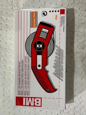 BMI Basic 15m Stainless Steel Sounding Tape #new