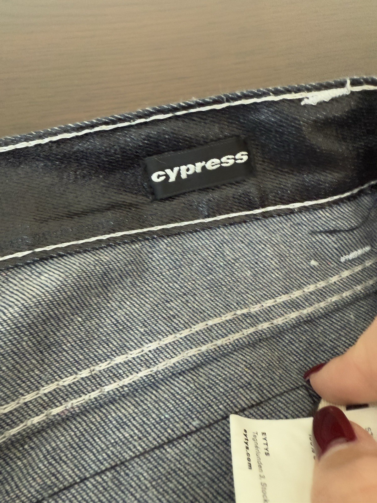 EYTYS CYPRESS TAR BLACK STRAIGHT FIT JEANS SIZE 30 image 5