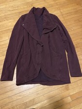Lululemon Wrap Jacket Women's Maroon Casual Stretch Comfy