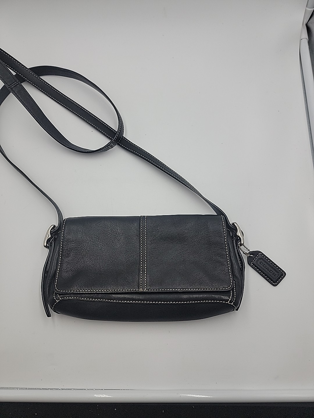 Coach Swingback Small Convertible 4280 S Black Learher Crosabody