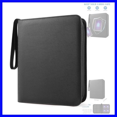 Top Loader Binder 4 Pocket for 144 Toploaders, Side Loading Toploader Binder ...