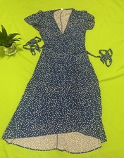 GAP Blue and White little flowers Midi Dress Size M #floral #summer