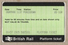 Pokesdown S01 - APTIS platform ticket - final example from station