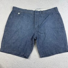 Polo Ralph Lauren Men's Chambray Straight Fit Shorts Size 38 Blue Cotton