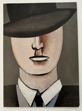 JEAN HELION - Kleine Einladungskarte - 1984