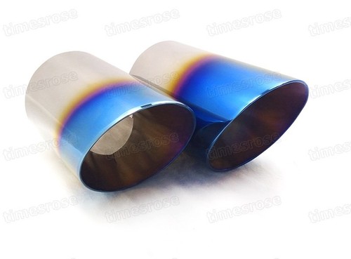 2Pcs Car Exhaust Muffler Tip Tail Pipe End Trim Blue for Mazda 6 2013-2017 #4043 - 第 4/7 張圖片