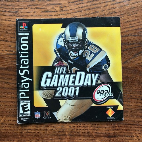 NFL Gameday 2001 Football PS1 Playstation 1 PS One Instruction Manual Only