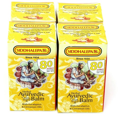*Siddhalepa Ayurvedic Herbal *Balm Aches *Headache *Muscle *Pain Relief Cold Flu - Picture 5 of 5