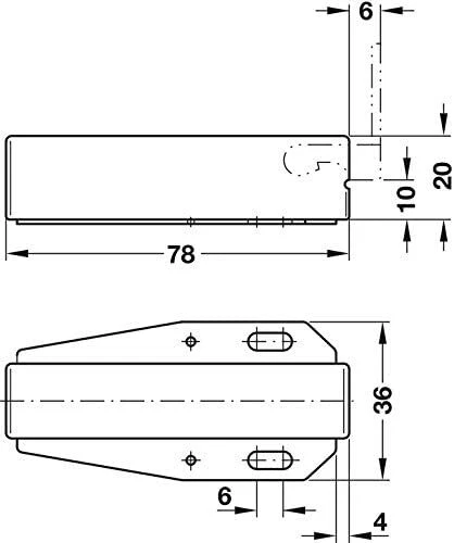 Häfele Federschnapp-Verschluss Touch-Latch Druckverschluß Zahnarzt Schnäpper - Bild 4 von 4