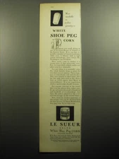 1958 Le Sueur Corn Ad - Now available in modest quantity White Shoe Peg corn