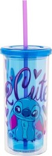 Disney Stitch 2 Cute Tumbler Cup With Lid And Straw