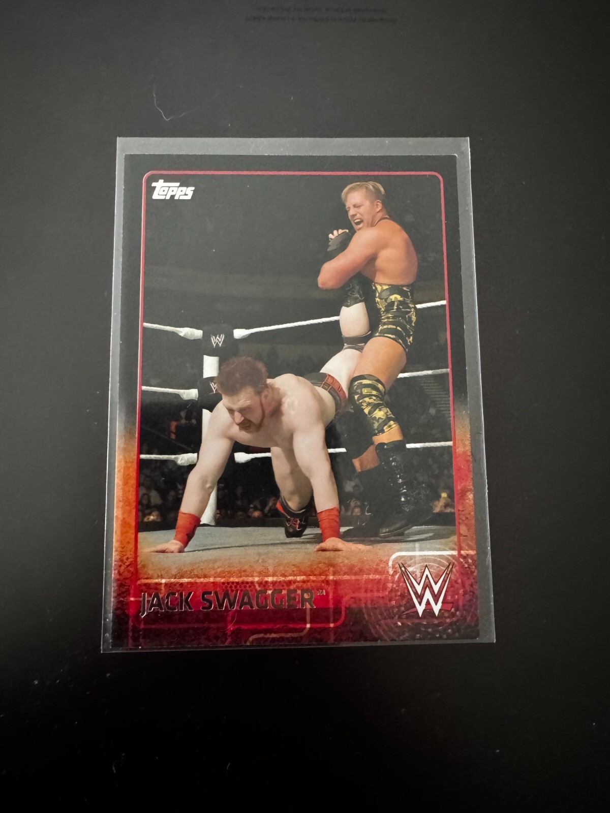 2015 Topps WWE Jack Swagger #36 Black Parallel
