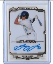 2019 Leaf Trinity GREG JONES Clear Acetate Bronze Foil Auto RC Rays