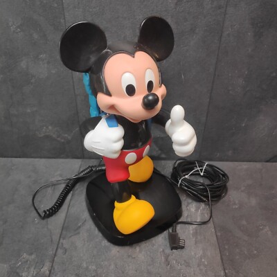 Micky Maus Telefon Tyco Mickey Mouse Festnetztelefon Model 1245 Vintage Ca. 35cm