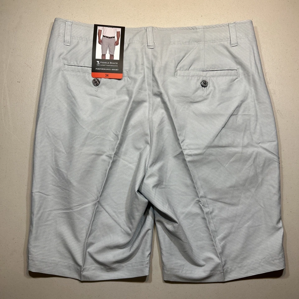Pebble Beach Mens Dry Luxe Performance Flat Front Golf Shorts | NWT Size 34 - Image 4 of 4