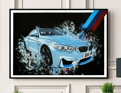 Framed BMW M4 Colors Sports Cars Poster 5 Piece Canvas Print Wall Art Decor Framed BMW M4 Colors Sports Cars Poster 5 Piece Canvas Print Wall Art Decor