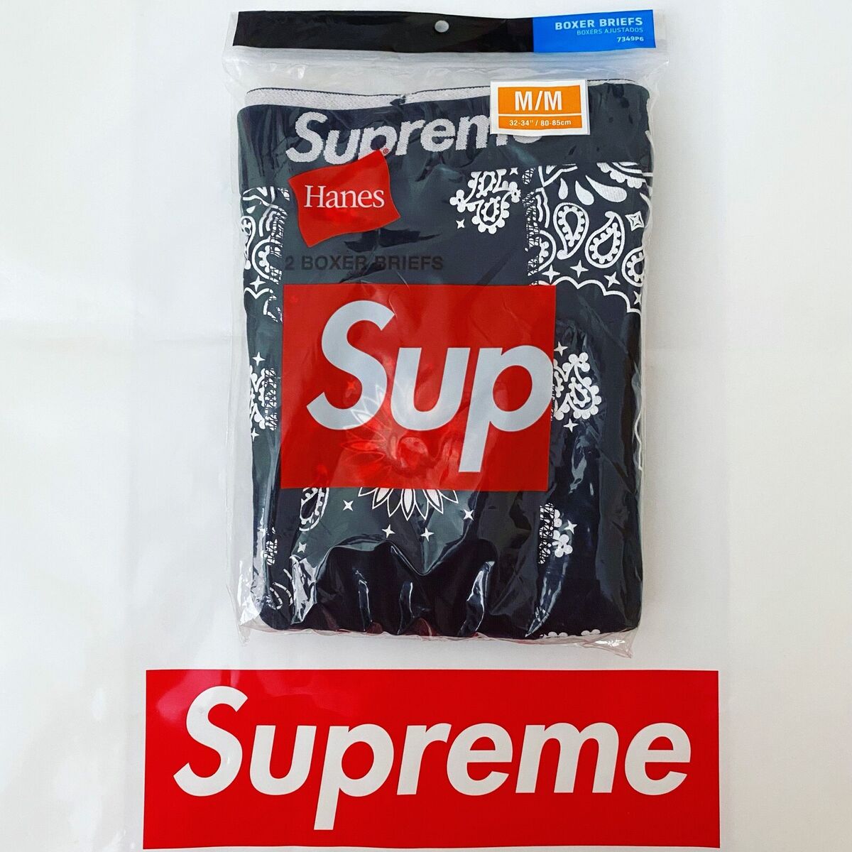 Supreme x Hanes Purple Boxer Brief Underwear Size Small 