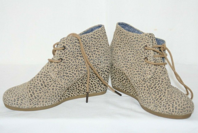 toms cheetah booties
