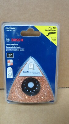 BOSCH OSC3DRF 3'' OSCILLATING GROUT REMOVAL MULTI-TOOL ATTACHMENT NEW