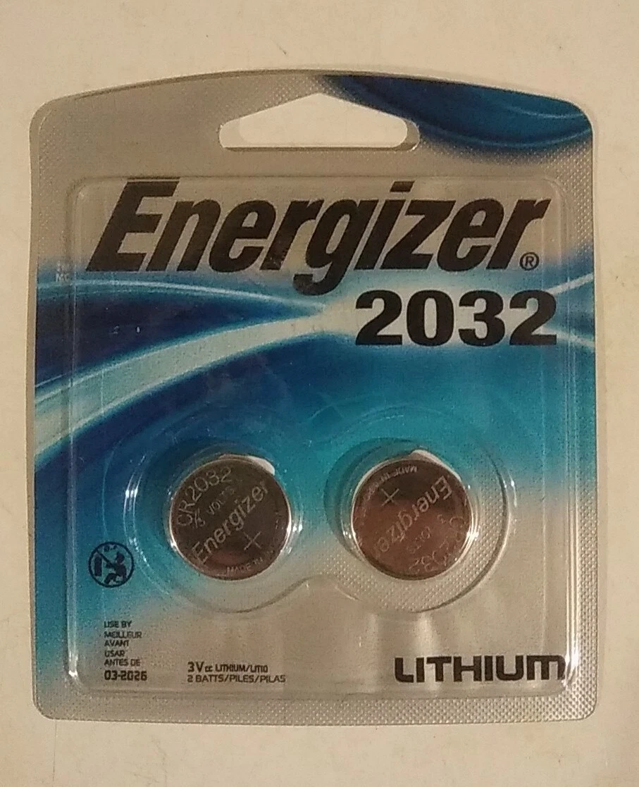 Energizer 2032 Batteries 2 pack, 3 Volts, Lithium New Unopened use by  03/2026 39800066114