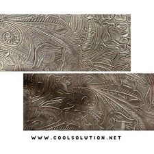 Embossed Leather Sheets Denver Chocolate, Leather Cuts for Crafters, Wallets, Ba