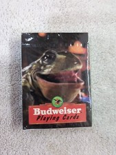 NEW Budweiser Frog Playing Cards Anheuser-Busch 1996 SEALED
