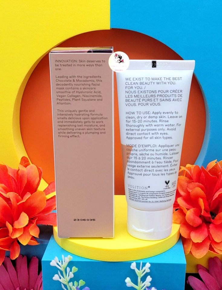 Volition Chocolate Macadamia Hydrating Mask - Hyaluronic Acid & Collagen 2 oz - Image 2 of 4