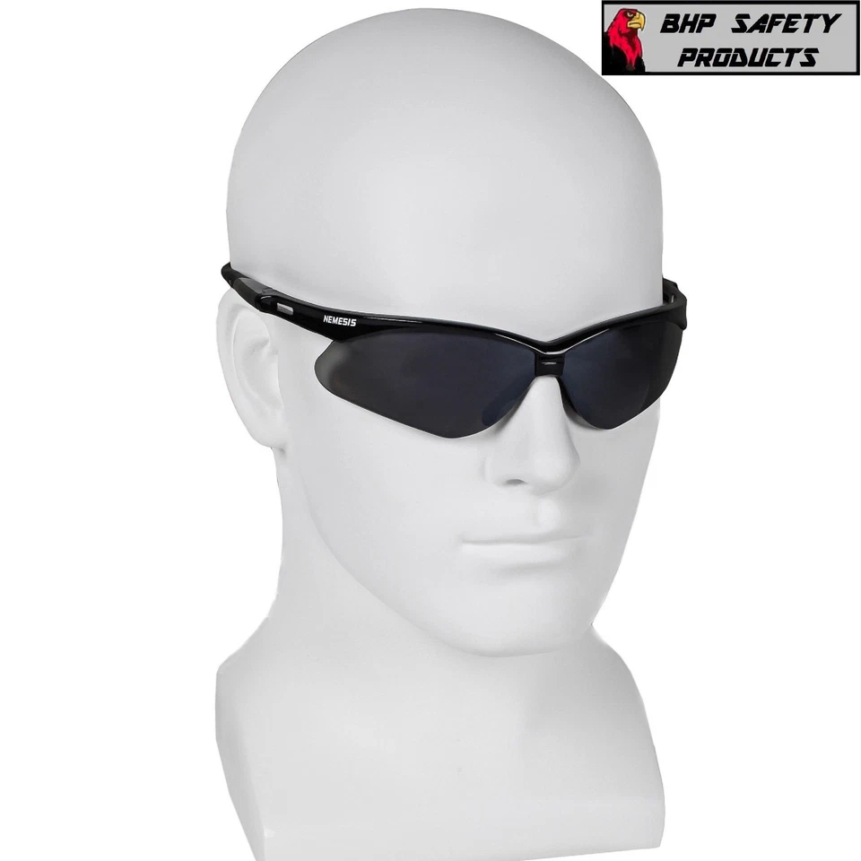 3 PARES GAFAS DE SOL DE SEGURIDAD NEMESIS NEGRAS LENTES ESPEJO HUMO GRIS 25688 Foto 4 de 4