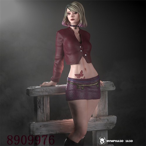 Figura Impresión 3D Silent Hill Maria Modelo Escultura GK Kit en Blanco Nuevo - Imagen 7 de 16