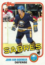 1981-82 Topps #E80 John Van Boxmeer NM-MT Sabres J2M