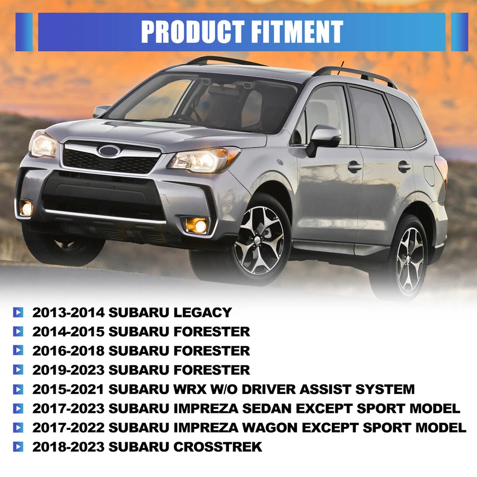 Fog Light Left=Right For 2018-2023 Subaru Crosstrek/Impreza/13-14 Subaru Legacy - Image 4 of 4